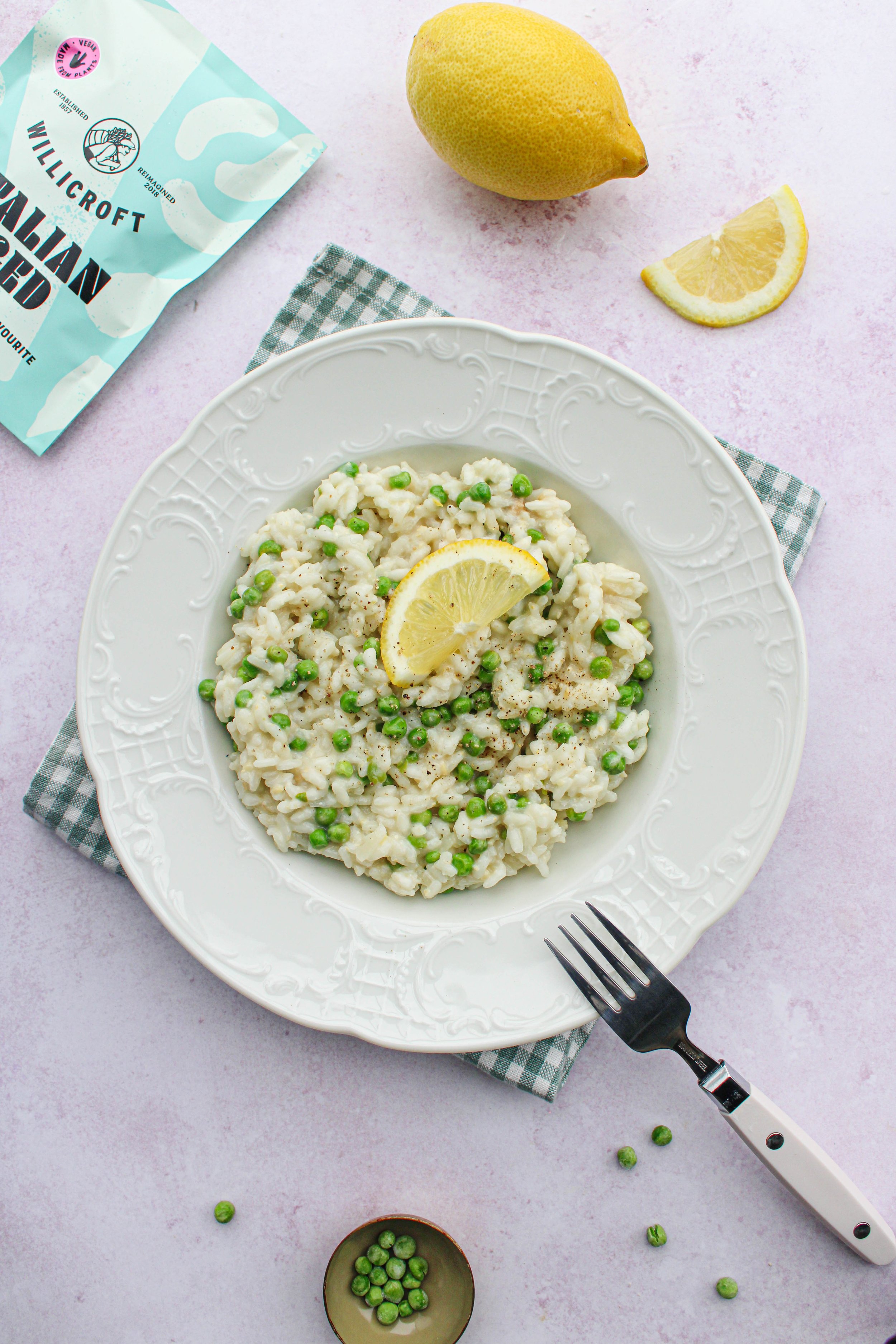 Lemon Risotto With Italian Aged